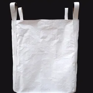 China Supplier 100% Virgin PP Bulk Bag White Color Cross Corner Loops thumbnail-5