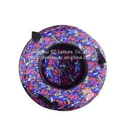 100cm Heavy Duty Winter Snow Tube Games Toys With Premium Cover Ski Sled thumbnail-1