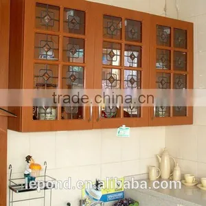 5mm Painted Clear Tempered Glass Kitchen Cabinet Door Glass thumbnail-4