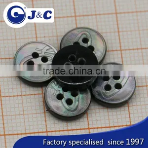 Brand Name Buttons Black Lip Shell Button for Shirt thumbnail-5