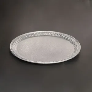 Thick Round Aluminum Foil Tray 12 Inch for Catering Roasting Takeout Bakery and Food Packaging thumbnail-4