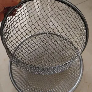 30*30*7cm Stainless Steel Wire Sifter China Factory Soil Screening Captures Dirt Sawdust Welded Mesh Filters for Landscaping thumbnail-5