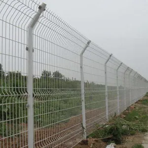Galvanized 3D Curved Wire Mesh Fence With 5mm Wire Diameter for Industrial Security thumbnail-4