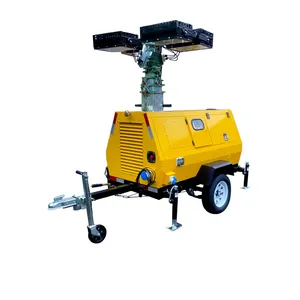 9-meter Telescopic Diesel Generator Set Lighting Beacon Tower thumbnail-3