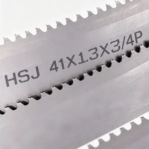 The Hongshengjie Band Saw Blade (5000×41) is Made of Bimetallic Material and is Suitable for Cutting Triangular Steel Sections. thumbnail-1