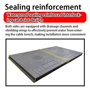 High Strength FRP GRP Manhole Cover Anti-Corrosion Fiberglass Inspection Cover for Municipal Road thumbnail-5