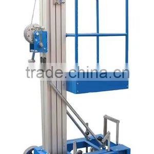 Mobile Scissors Lift Platform Single Aluminum Mast Lift thumbnail-1