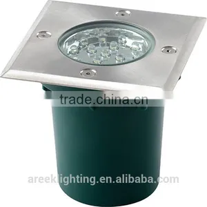 Unique Square Shape 15*0.1W LED Die-cast Aluminium Body and 304 Stainless Steel Cover Underground Light 220-240V IP67 thumbnail-1