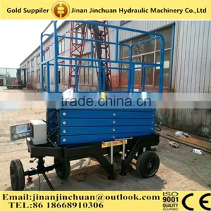 12m Vertical Hydraulic Mini Scissor Aerial Lifter/tower Scissor Lift thumbnail-4