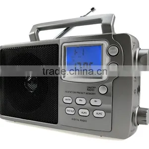 2015 Hot Sale Grey Compact AM FM Digital Tuning PLL Radio thumbnail-2