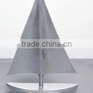 Cast Aluminum Decorative Sail Boat / Table Top for Home/ Hotel/ Restaurant/ Wedding/ Party/Office Decoration thumbnail-1