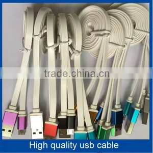 New Design Aluminum Flat USB Data Charging Cable for Samsung thumbnail-1