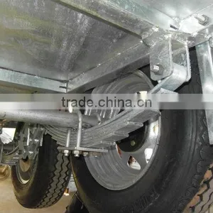 8x5FT Heavy Duty Hot Dipped Galvanized Tandem Box Trailer, Utility Trailer thumbnail-5