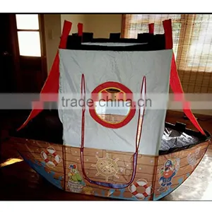 Foldable Beach Pirate Ship Children Indoor Outdoor Play House Child Kids Pirate Tent thumbnail-4