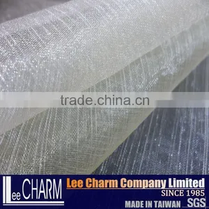 Fabric for Curtains and Dress Pattern Poly Silver Tulle Fabric thumbnail-1