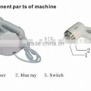 High Quality Portable Skin Cooling Blue Light Cold Hammer Facial Device for Home Use thumbnail-1