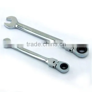 Handtools, 21mm Mirror Polished Flexible Ratchet Combination Spanner,wrench thumbnail-1