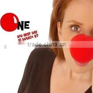 Red Foam Clown Nose for Parties thumbnail-1
