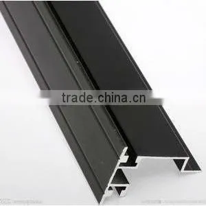 Black Powder Coating Aluminium Profile for Windows & Door thumbnail-1
