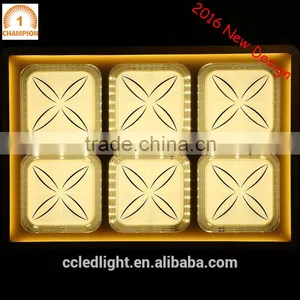 2016 New Design Led Ceiling Light Dimmer Square 750X750mm 60WX2 thumbnail-6