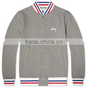 Cotton Fleece Bomber Jacket,Custom Letterman Varsity Jacket,fashion Wear Cotton Fleece Varsity Jacket thumbnail-1