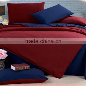 Pure 100% Cotton Quality Hotal,house Home Plain Solid Color Bedding Sheet Duvet Cover Sets thumbnail-1