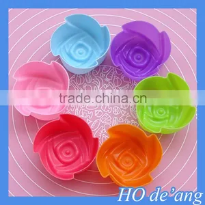 Hogift 7cm Rose Flower Jelly Pudding Mold/Silicone Cake Mold thumbnail-1