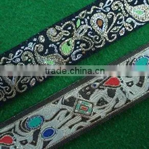 (New LP3013 Woven Jacqurad Webbing&tape)Jacquard Elastic Webbing thumbnail-1
