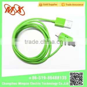 Colourful TPE Protector for Apple IPhone /samsung Micro USB Cable OEM Charging Cable thumbnail-1