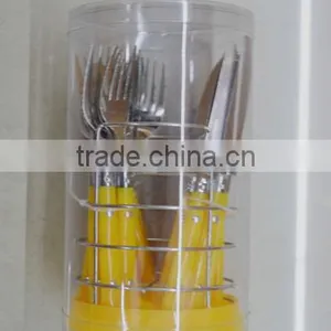 Cutlery With Yellow Handle and High Quality Made by Junzhan Factory Directly thumbnail-1