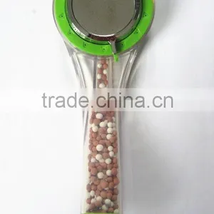 Multifunction Shower Transparent Spa Shower Head With Stone Green Hand Held Shower Eco Rain Spa Shower Head Water Saving Showers thumbnail-4