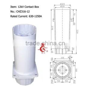 CHZ316-12 12kV Cast Epoxy Contact Insulator thumbnail-1