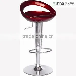 ABS Plastic Adjustable Leather White Bar Stool K-1006 thumbnail-1