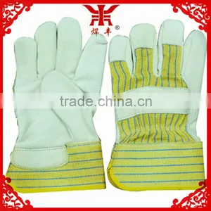 High Quality 9.5 Inches Cowhide Top Grain Leather Safety Glove thumbnail-1
