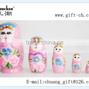 Wooden Russion Nesting Doll , Babushka Doll thumbnail-1