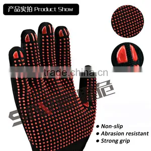 Seeway 13 Gauge Black Nylon Glove With Pvc Dots thumbnail-2