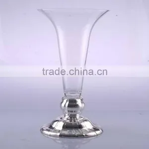 Hand Blown Elegant Silvering Wedding Vases Wholesale thumbnail-1