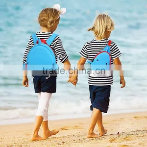 China Supplier Neoprene Material Kids Cartoon Picture of School Bag Backpack With Shark Design thumbnail-2