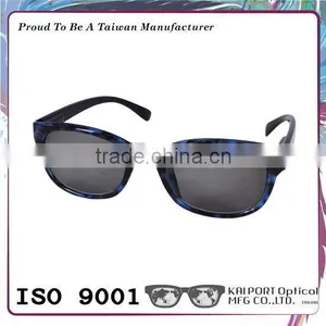 Demi Pattern and Silver Decoration Shiny Coating Reading Sunglasses thumbnail-1