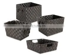 Plastic Woven Storage Basket thumbnail-3