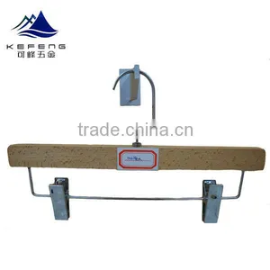 Wooden Pants Hanger With Metal Clamp thumbnail-1