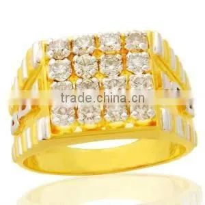 Gents Gold Diamond Rings thumbnail-1