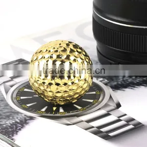 China OEM Factory Custom 24k Real Gold Plated Golf Ball thumbnail-1