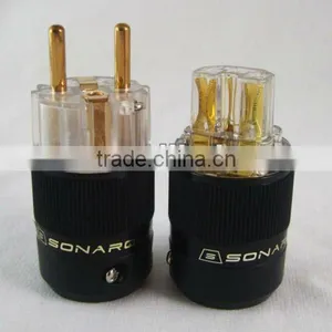High End SONAR Gold Plated AC Power Plug+ IEC Power Connector thumbnail-1