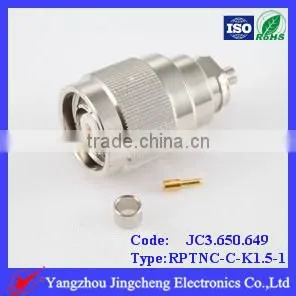 RPTNC Male Body With Female Pin Crimp Straight Type for RG316 Cable thumbnail-1