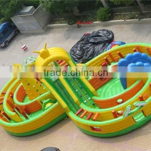 Interactive Inflatable Turbo Rush Obstacle Course for Kids thumbnail-1