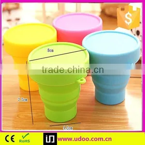 Food Grade Heat Resistance Folding Silicone Cup for Travel Outdoor Camping thumbnail-1