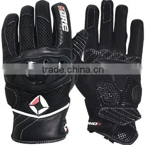 Full Black Color Racing Gloves / Leather Motorbike Gloves / Racing Motorbike Gloves thumbnail-1