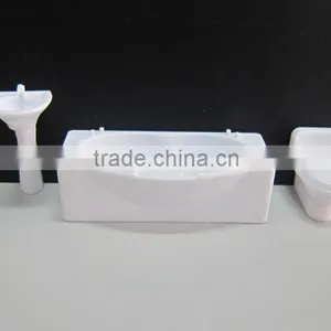 Toilet Bathroom Building Materails, Model Toilet Furniture, Architectural Plastic Model Bathtub for Scale 1/20 Quality Choice thumbnail-4