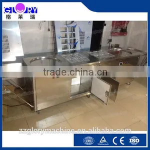 Multi-functional Flat Single Pan With 6 Toping Pans Fried Ice Cream Machine for Sale thumbnail-1
